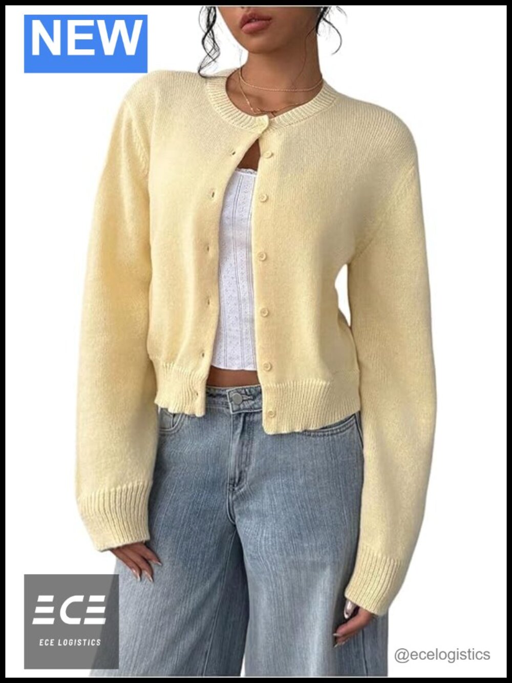 Verdusa Women's Button Down Cardigan Lightweight Knit Sweater Long Sleeve